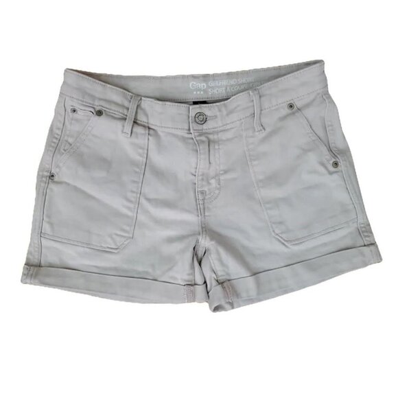 🏆168 Gap Denim Girlfriend Shorts Dusty Rose - Picture 2 of 10